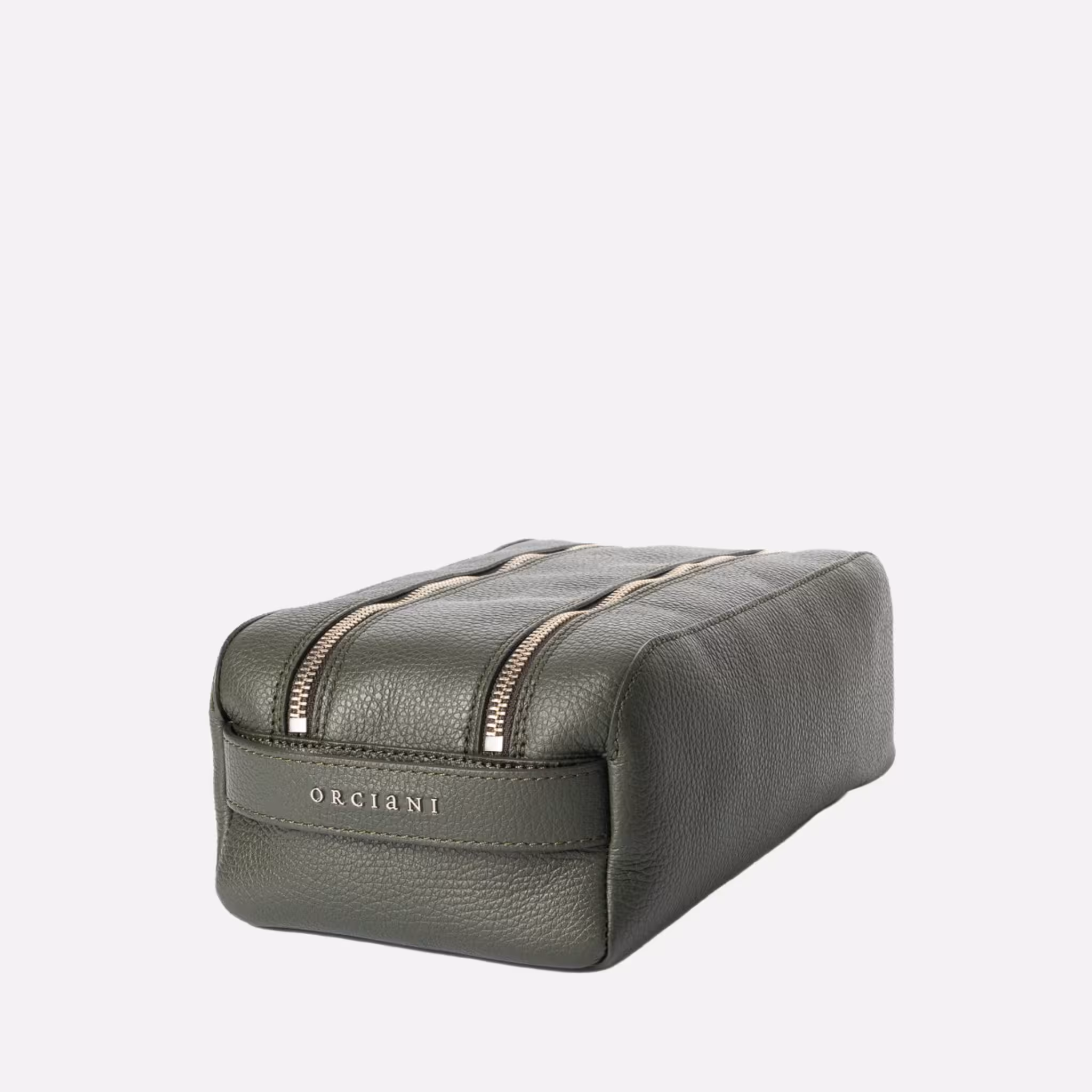 Beauty Case Micron Orciani in Pelle Oliva - Eleganza e Praticità