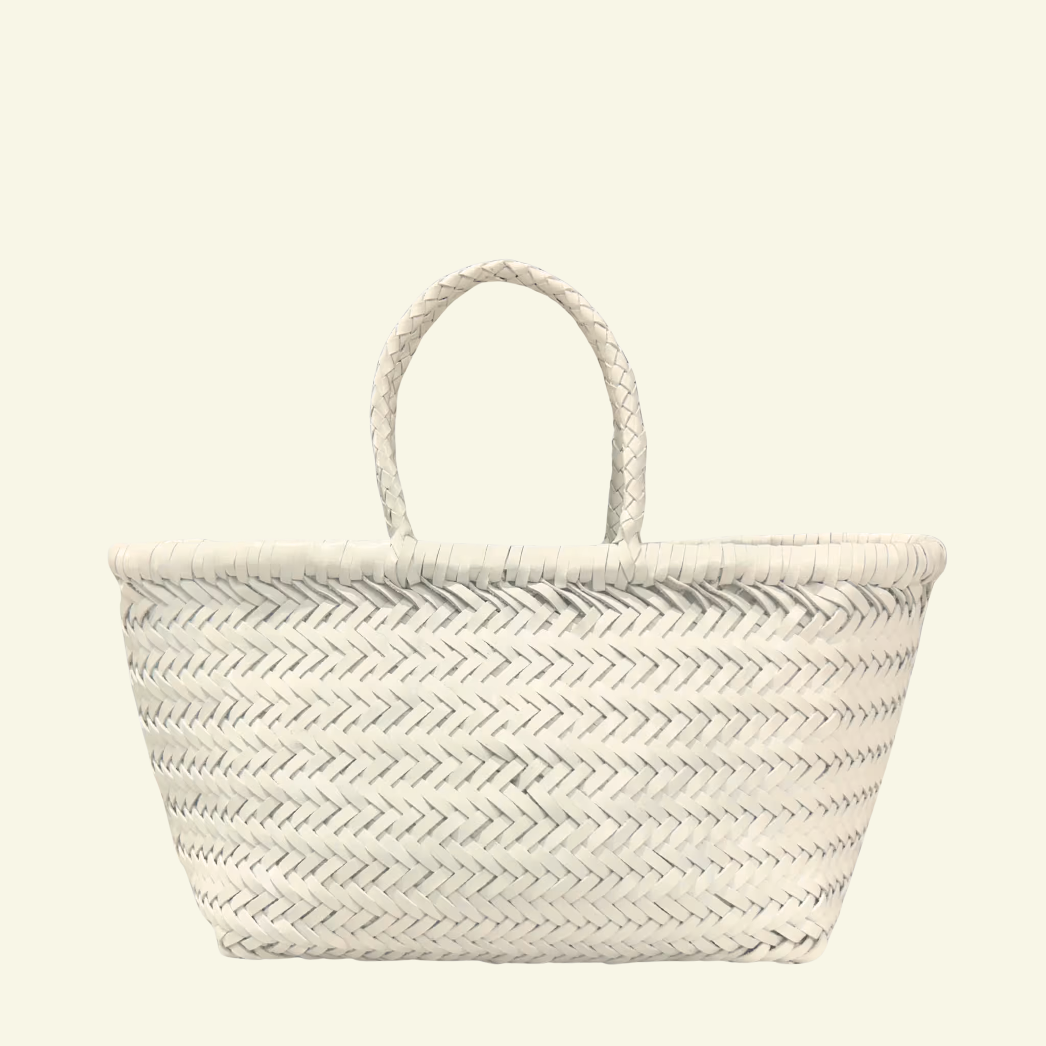 Borsa Dragon Diffusion Triple Jump Small intrecciata in pelle di bufalo