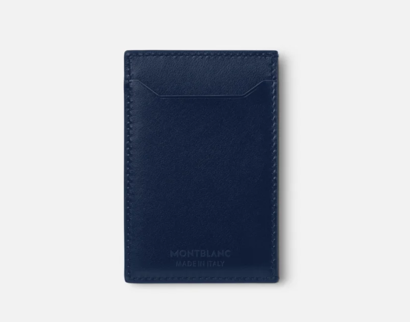 Montblanc - Porta Carte 3 Scomparti Meisterstück in Pelle Ink Blue