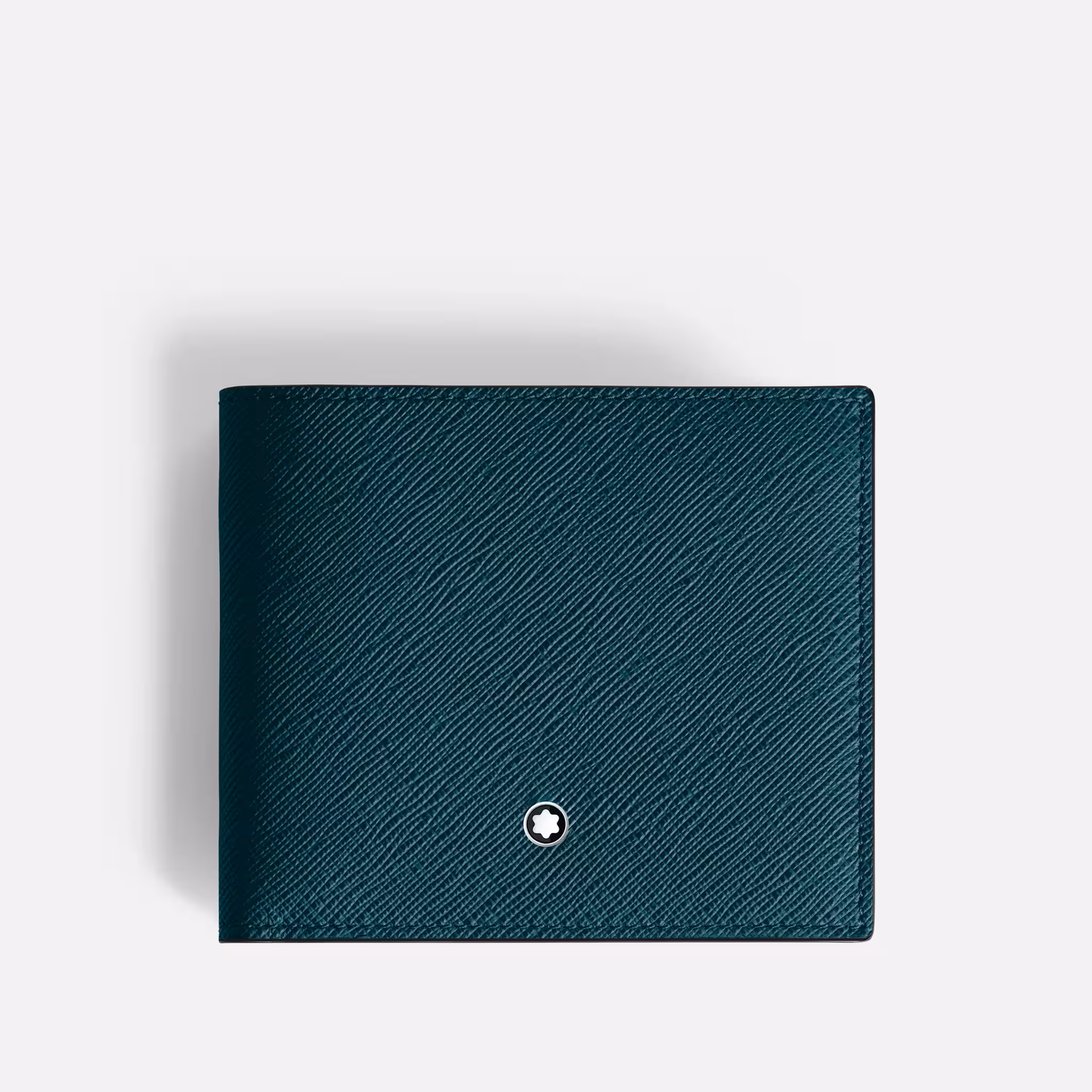 Portafoglio Sartorial 8cc in Pelle Saffiano Blu Cyprus - Stile Moderno