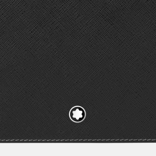 Sottomano Montblanc pelle nera stampa Saffiano, eleganza e qualità Made in Italy