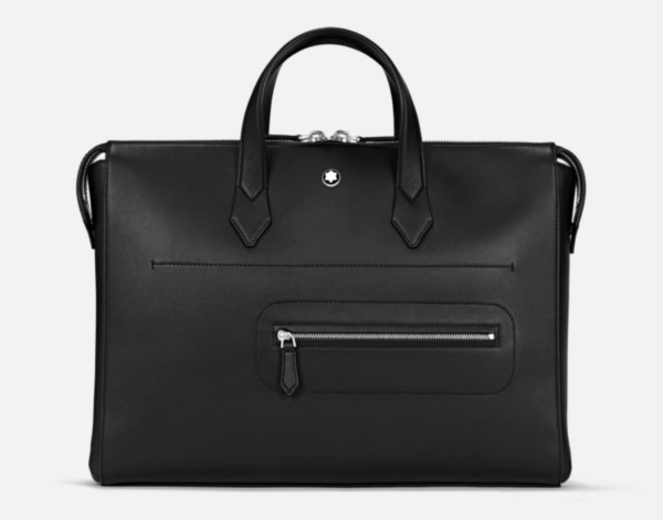 Montblanc - Borsa Portadocumenti Sottile in Pelle Soft Nero
