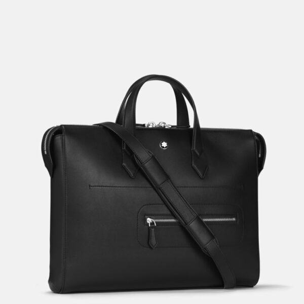 Montblanc - Borsa Portadocumenti Sottile in Pelle Soft Nero