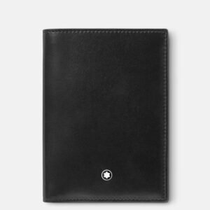 Portafoglio verticale Montblanc Meisterstück pelle nera 4 scomparti