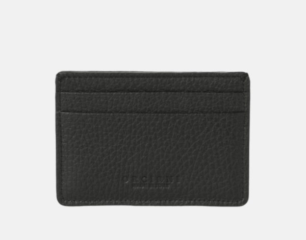 Portacarte Micron in Pelle Nera - Eleganza e Funzionalità in Formato Compatto