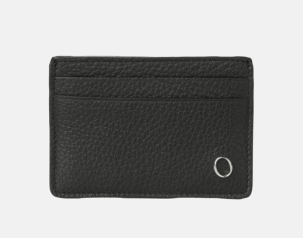 Portacarte Micron in Pelle Nera - Eleganza e Funzionalità in Formato Compatto