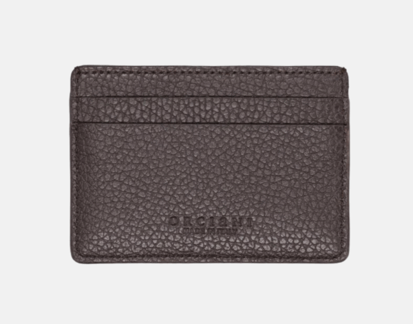 Portacarte Micron in Pelle Ebano - Eleganza e Funzionalità in Formato Compatto