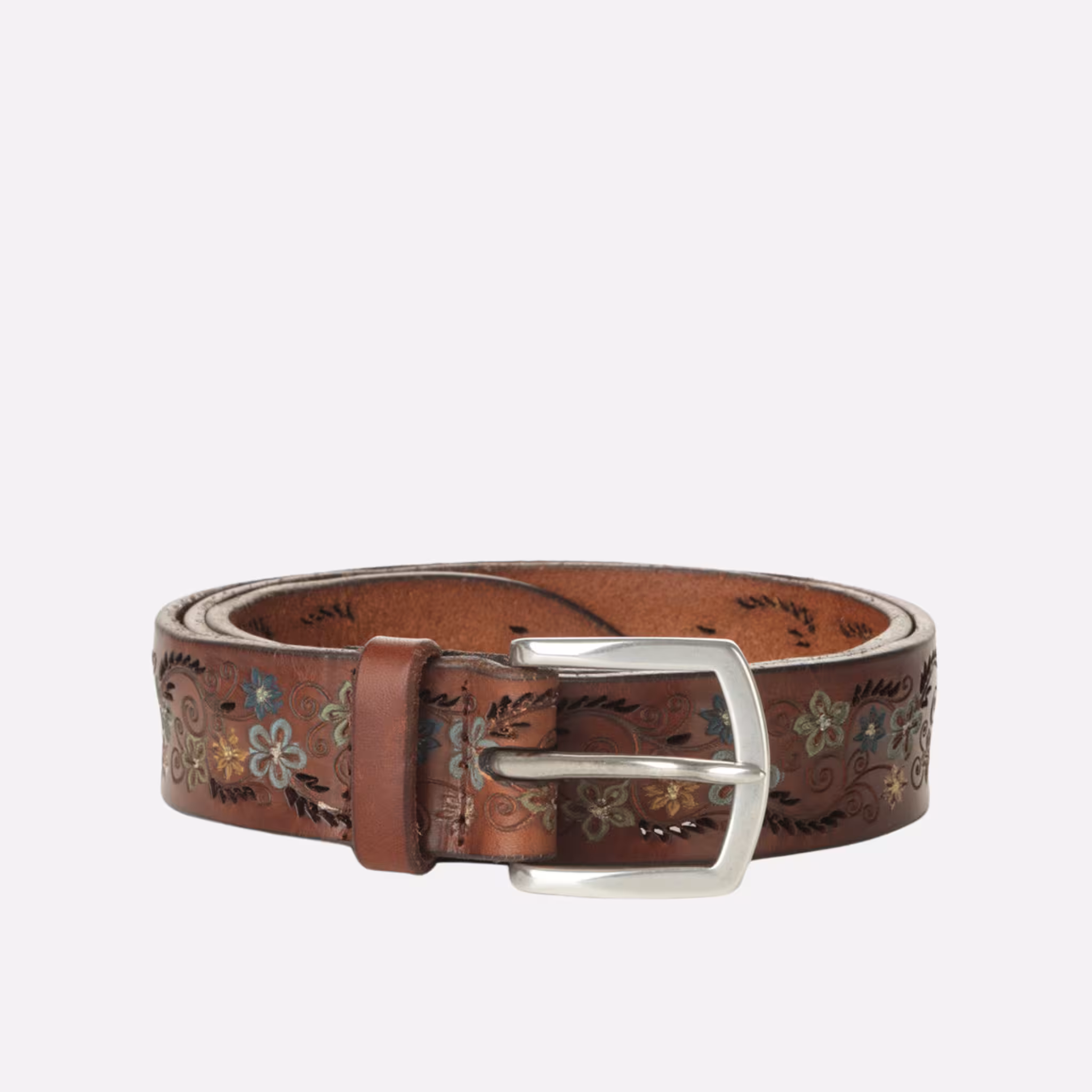 Orciani Cintura Ramify - Cuoio Decorato a Mano
