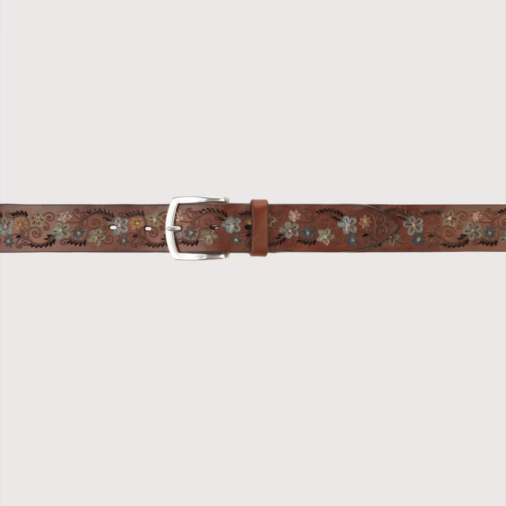 Orciani Cintura Ramify - Cuoio Decorato a Mano