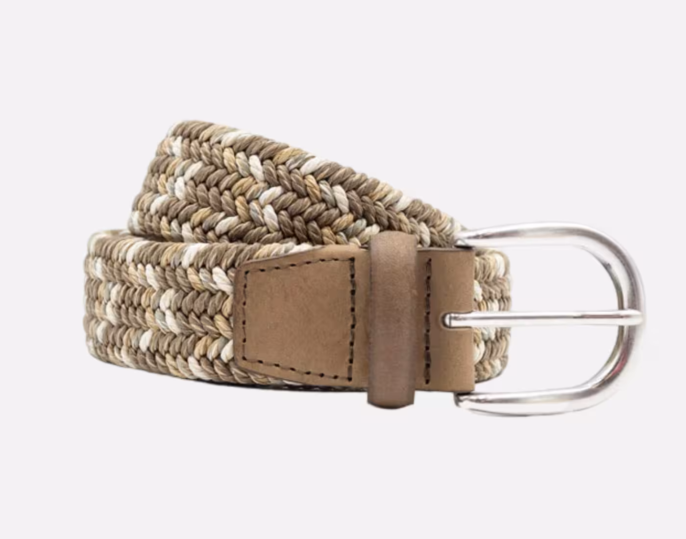 Orciani Cintura Elasticizzata Fade Elast - Lino e Cuoio Eleganti