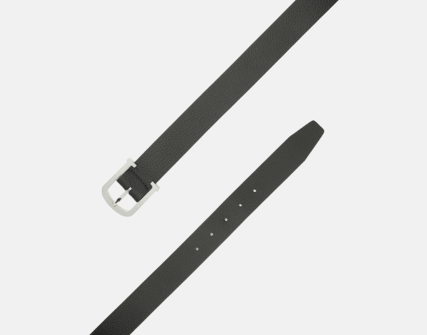 Orciani Cintura Micron - Pelle Martellata Nero