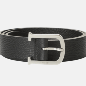 Orciani Cintura Micron - Pelle Martellata Nero