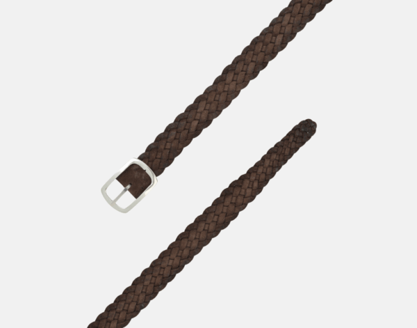 Orciani Cintura Reversibile Hunting Double - Intreccio in Suede
