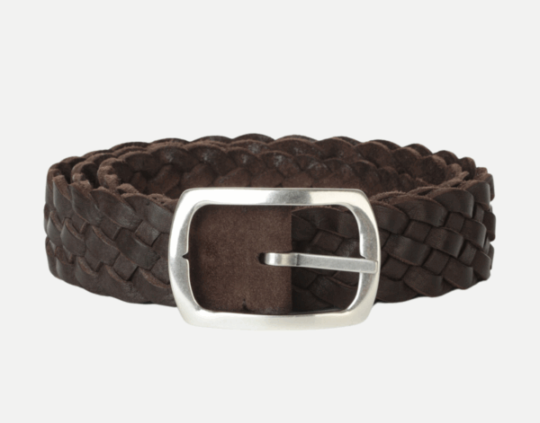 Orciani Cintura Reversibile Hunting Double - Intreccio in Suede