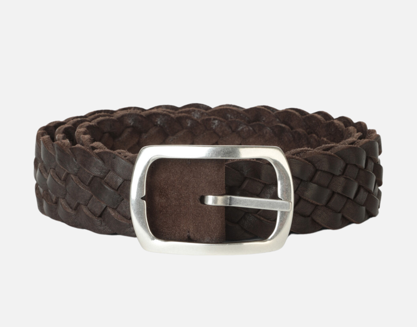 Orciani Cintura Reversibile Hunting Double - Intreccio in Suede
