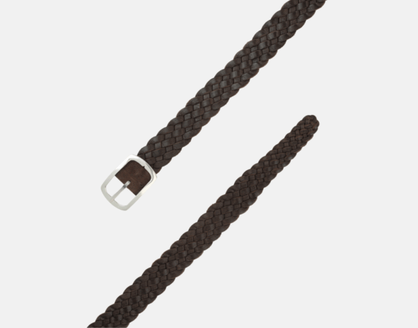 Orciani Cintura Reversibile Hunting Double - Intreccio in Suede