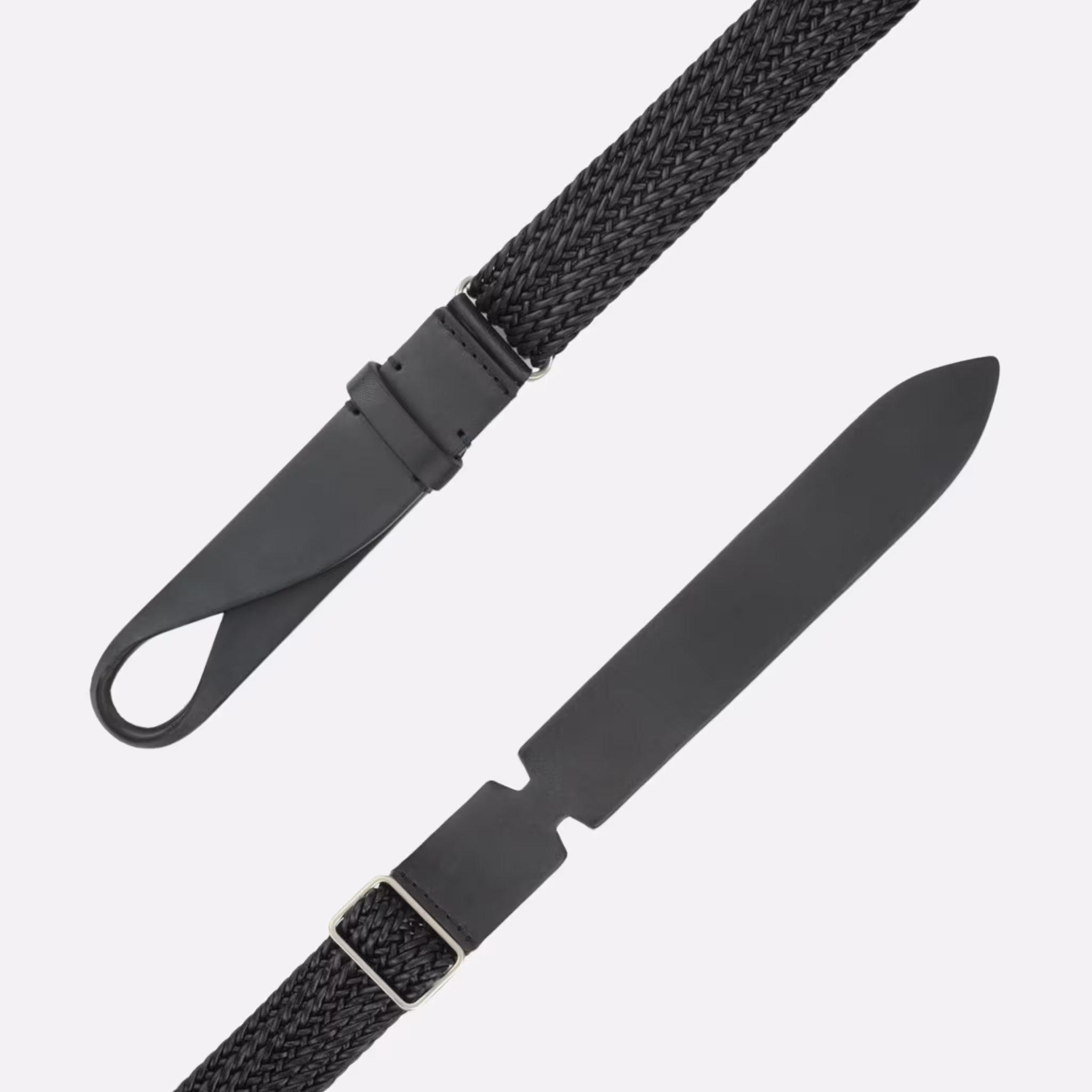 Cintura Nobuckle Plug in cuoio, colore naturale - Eleganza e versatilità senza p