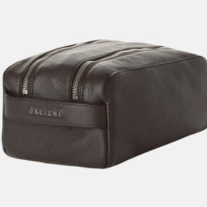 Orciani Micron Beauty Case in Pelle Ebano - Eleganza e Praticità