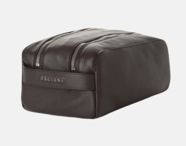Orciani Micron Beauty Case in Pelle Ebano - Eleganza e Praticità