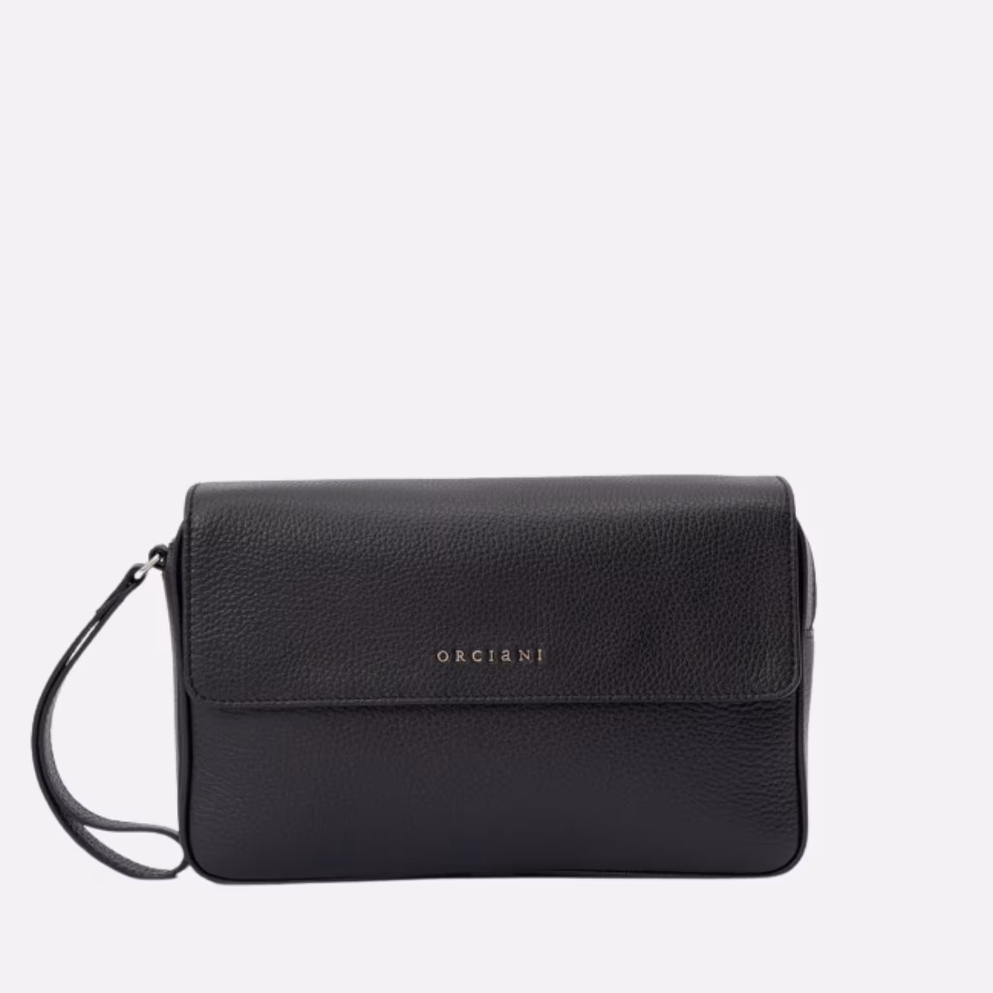 Orciani Pochette a Mano in Pelle Nera - Eleganza Compatta