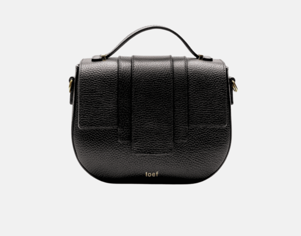 IoeF Kim Borsa tracolla in pelle martellata nera