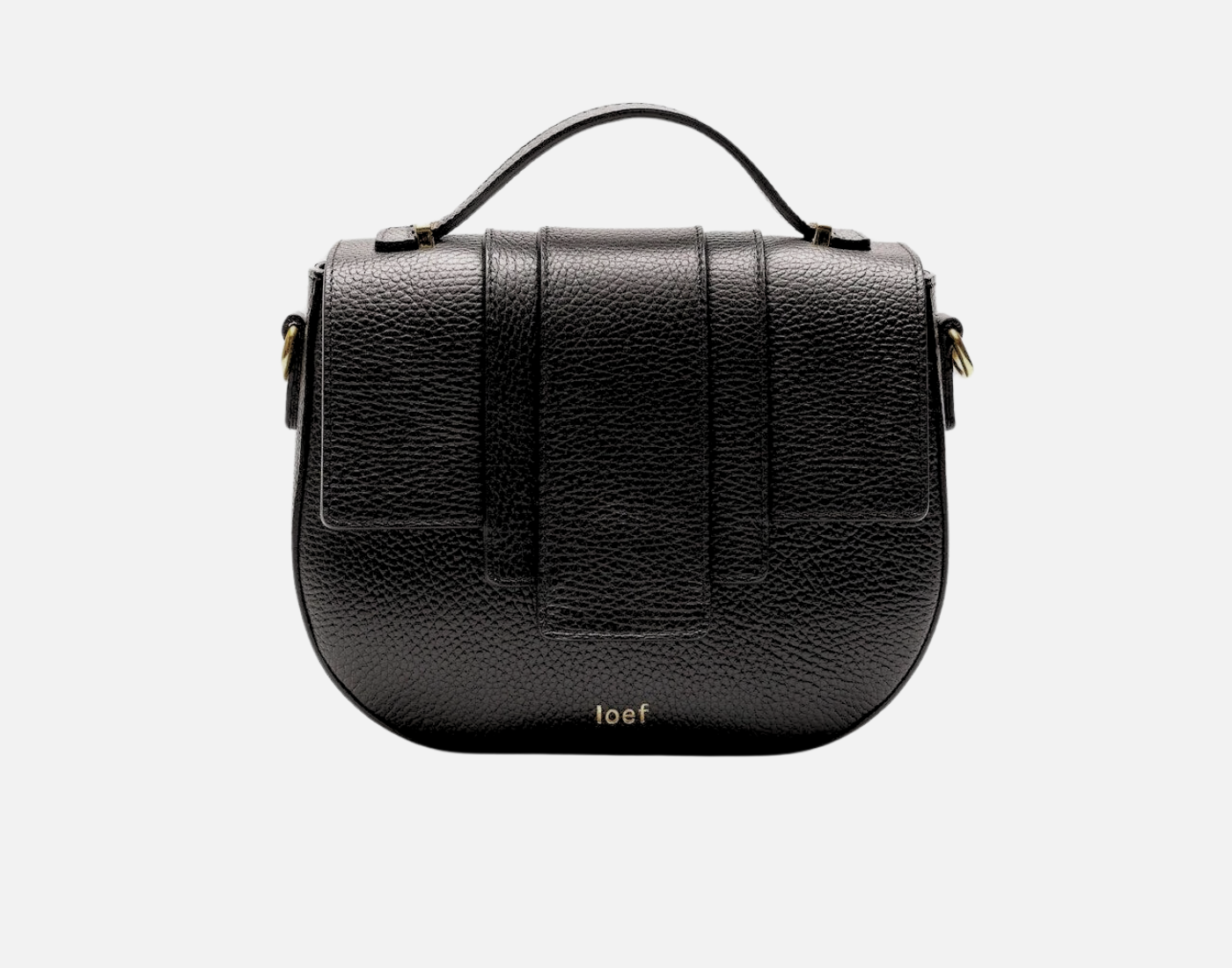 IoeF Kim Borsa tracolla in pelle martellata nera