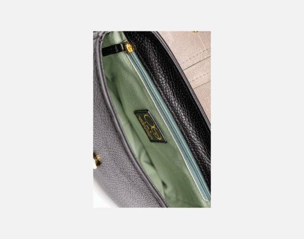 IoeF Kim Borsa tracolla in pelle martellata nera