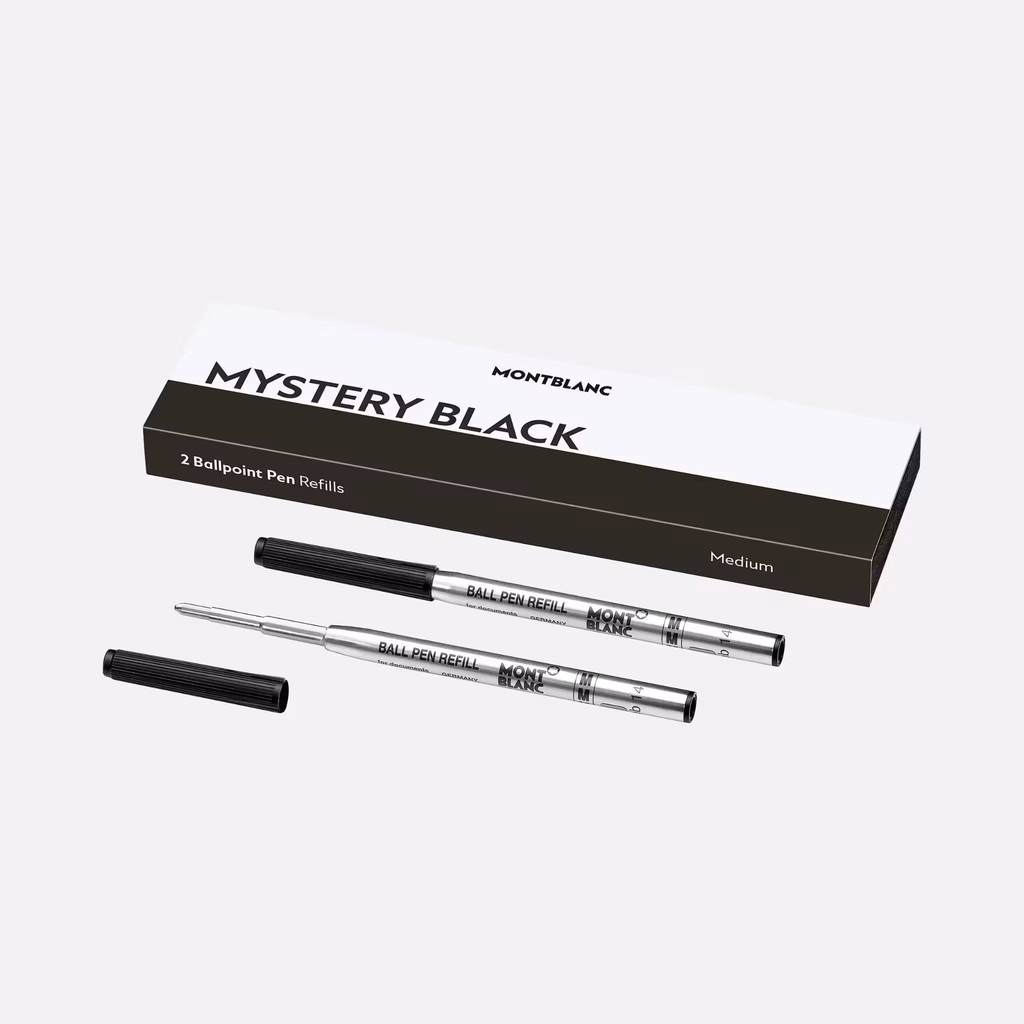 Refill Montblanc per Penna a Sfera Medio, Mystery Black Eleganza e Precisione