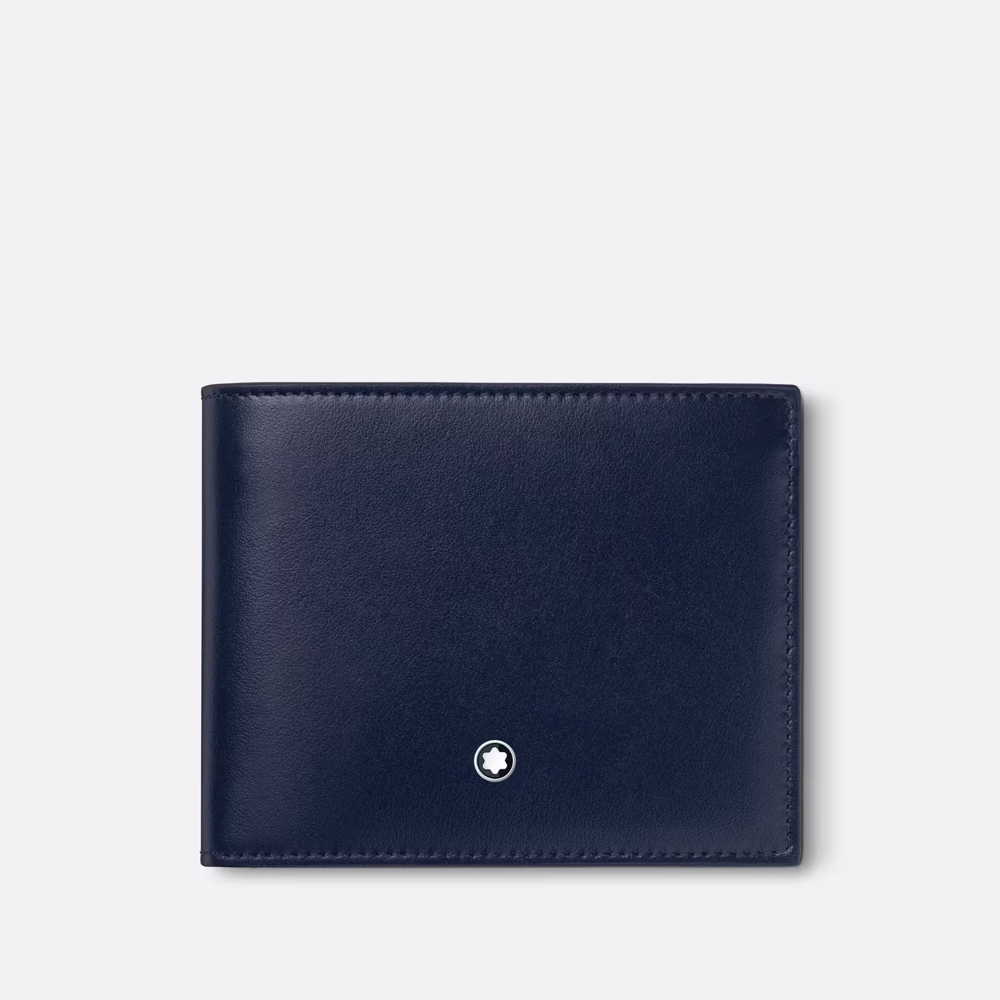 Montblanc - Portafoglio Meisterstück 6 Scomparti in Pelle Ink Blue