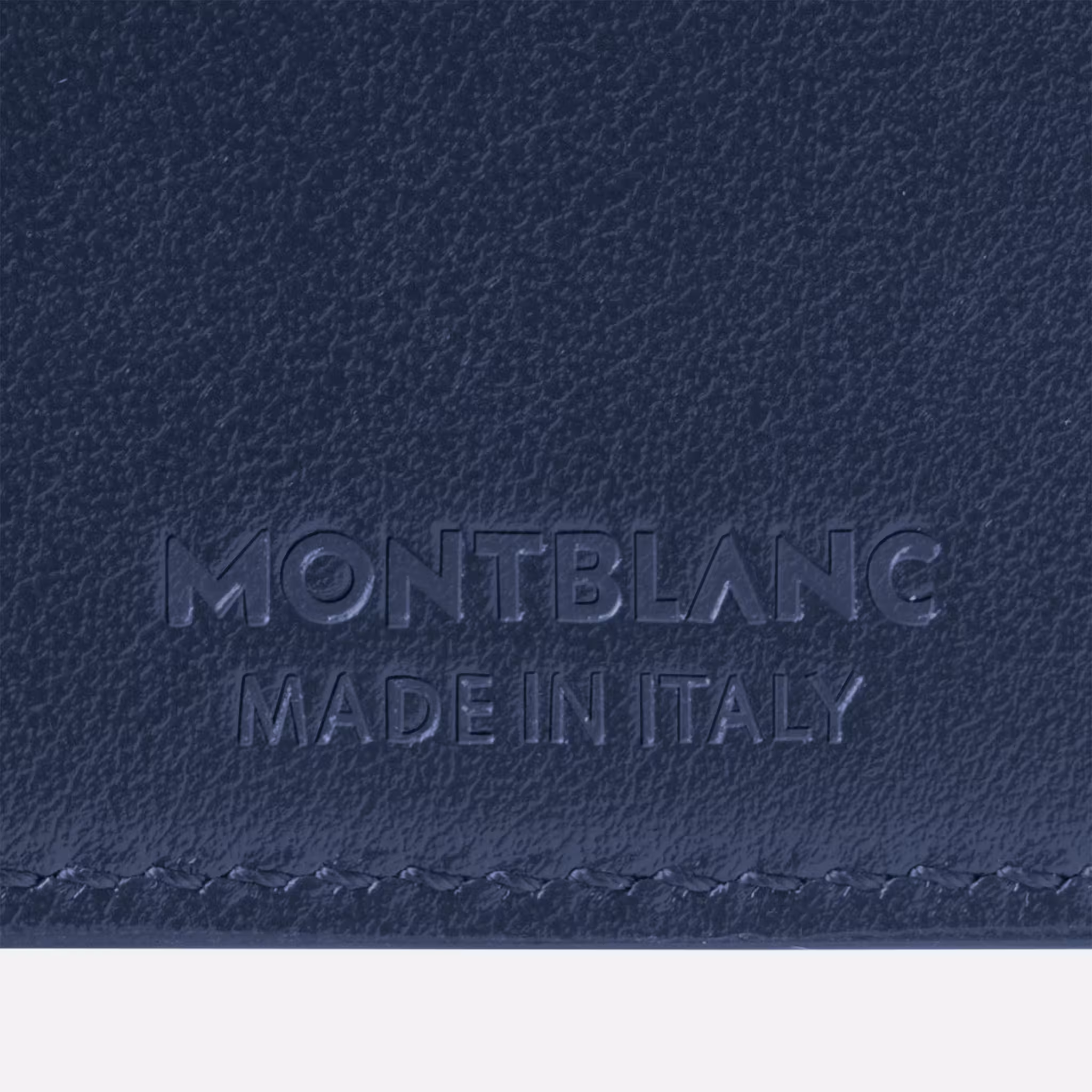 Montblanc - Portafoglio Meisterstück 6 Scomparti in Pelle Ink Blue