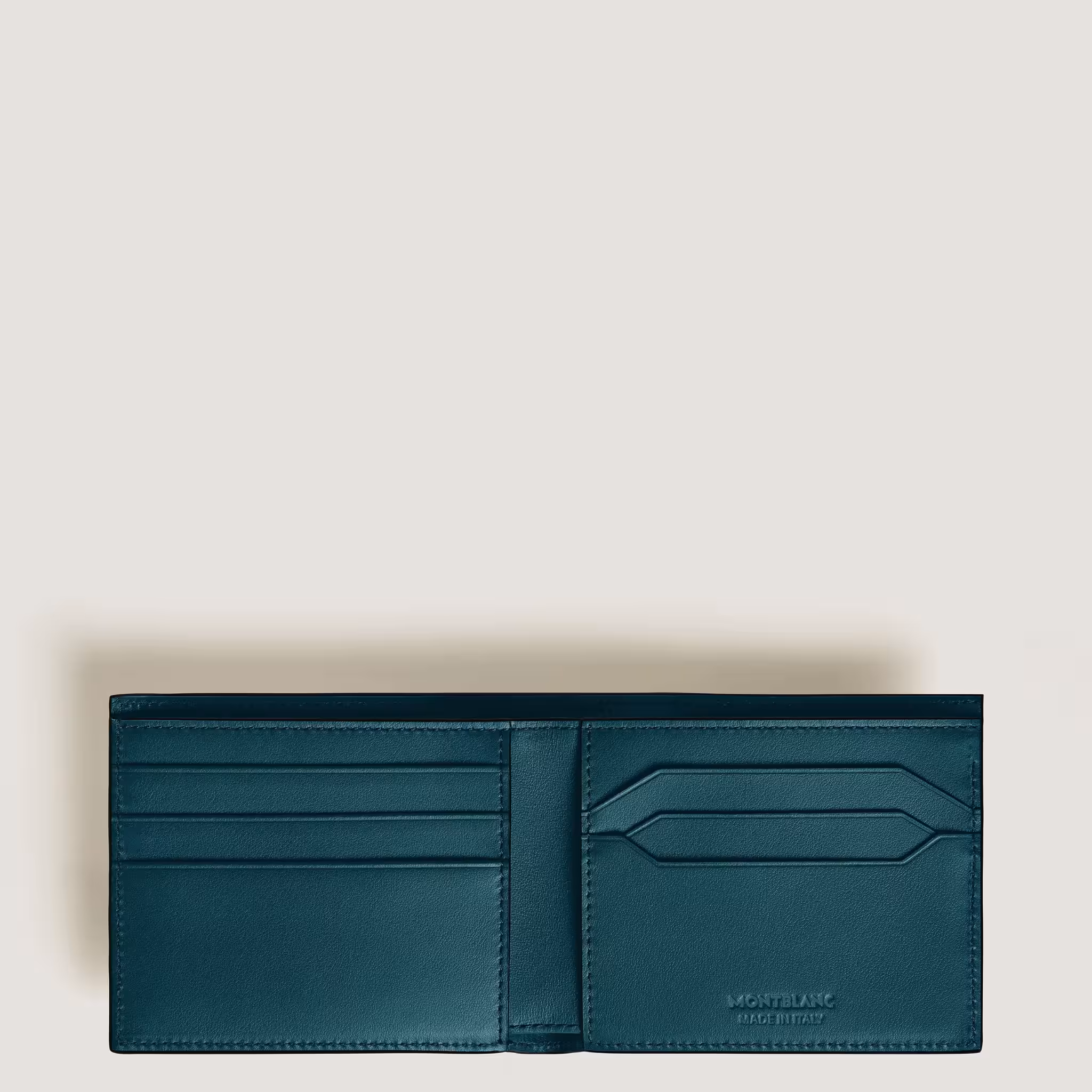 Portafoglio Montblanc Meisterstück pelle blu Cipro 6 scomparti