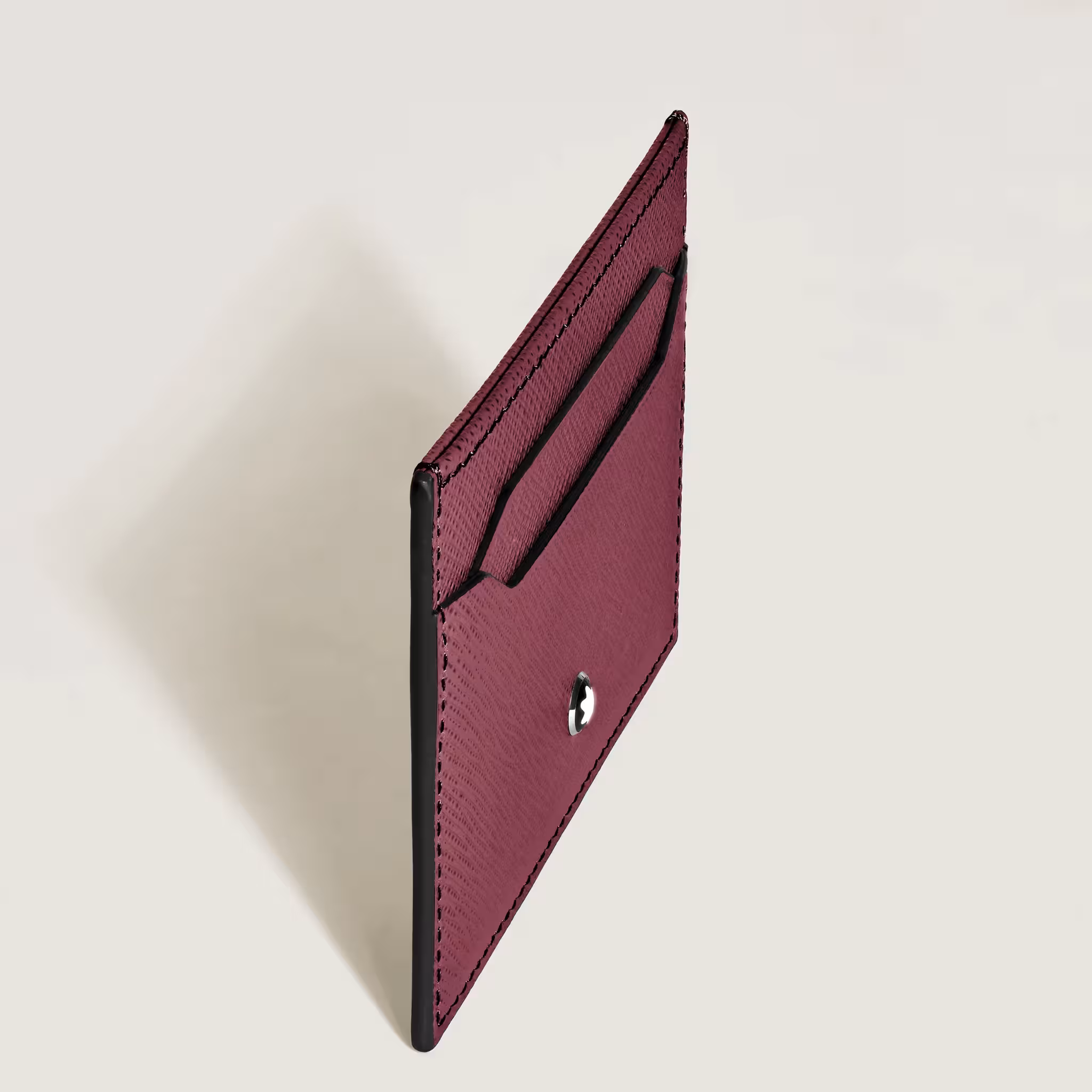 Porta Carte Sartorial 5 Scomparti in Pelle Cassis - Eleganza e Praticità