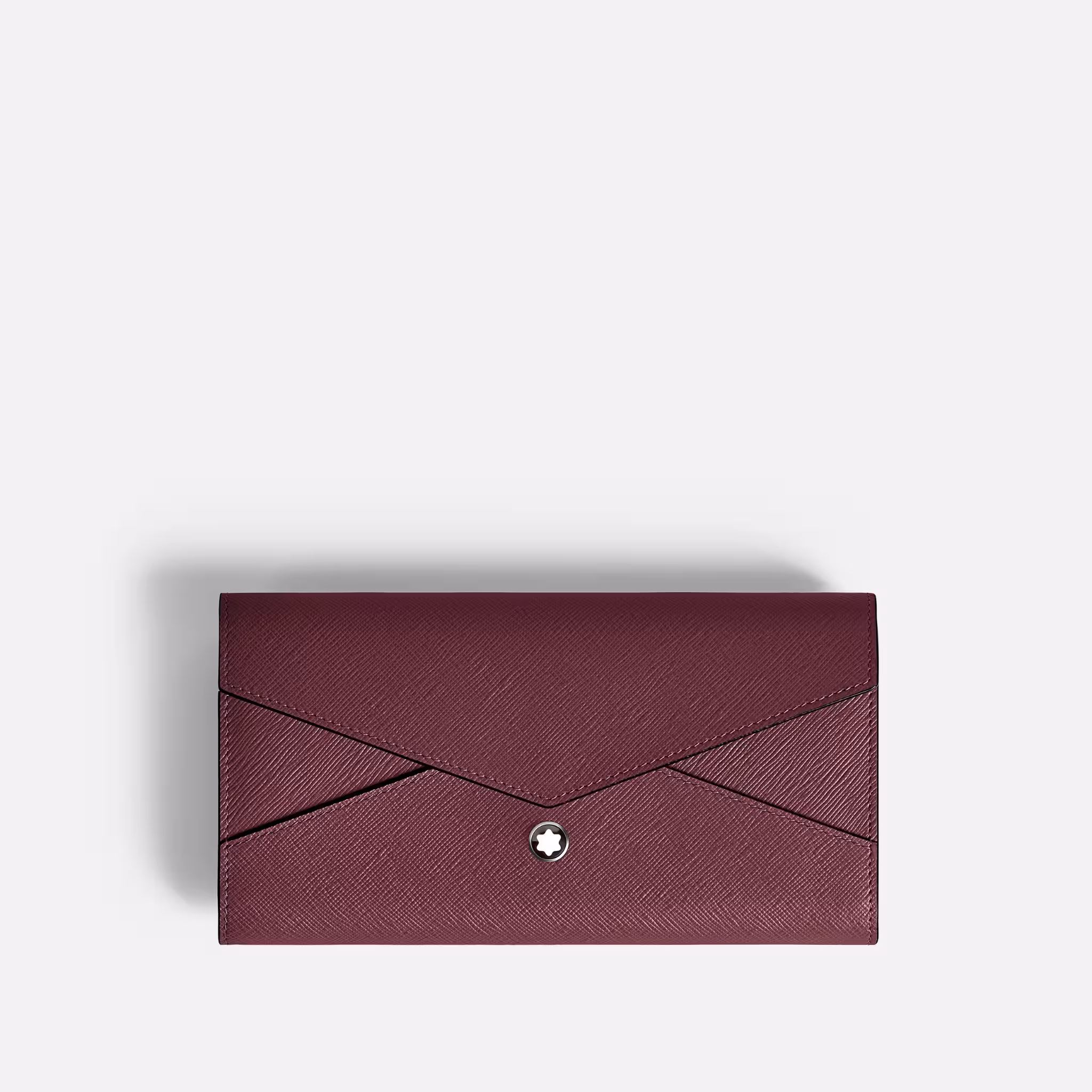 Portafoglio Continental Sartorial in Pelle Cassis
