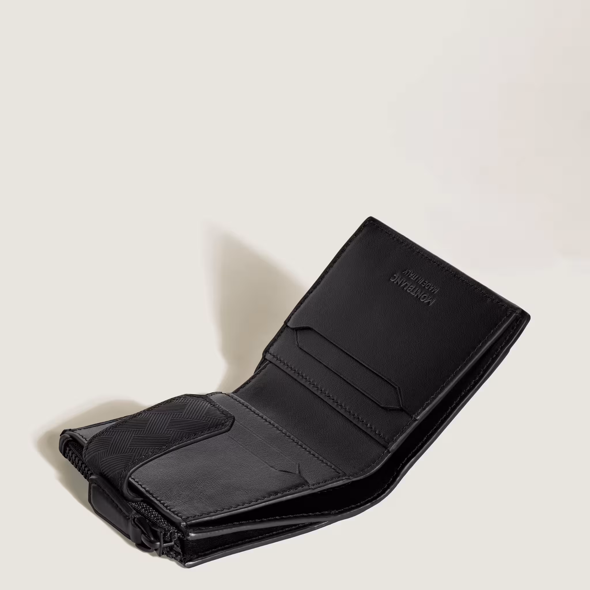 Portafoglio 6 Scomparti Mini Extreme 3.0 in Pelle Nero/Cayenna