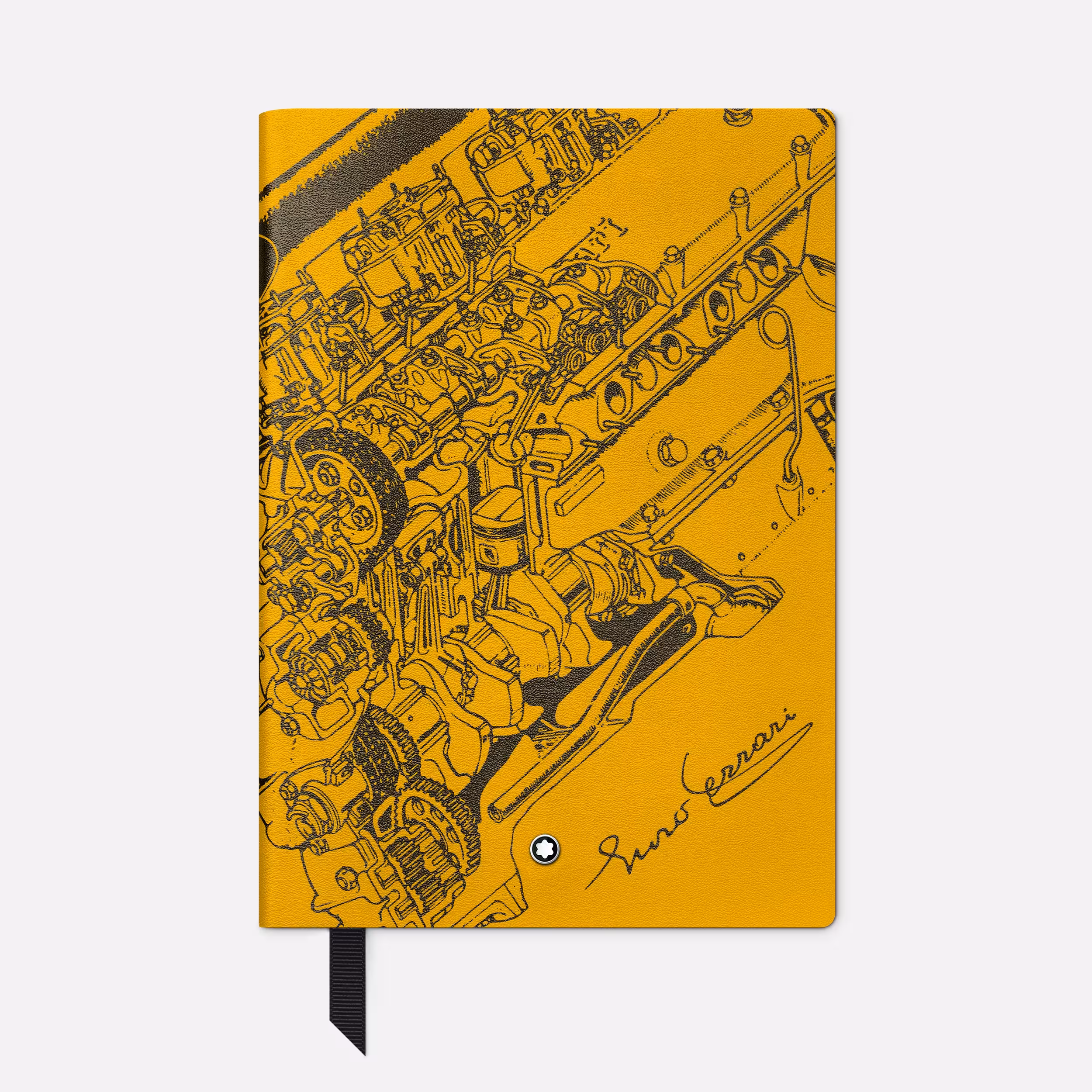 Blocco Note Montblanc Enzo Ferrari Giallo Modena, Made in Italy, Piccolo #146