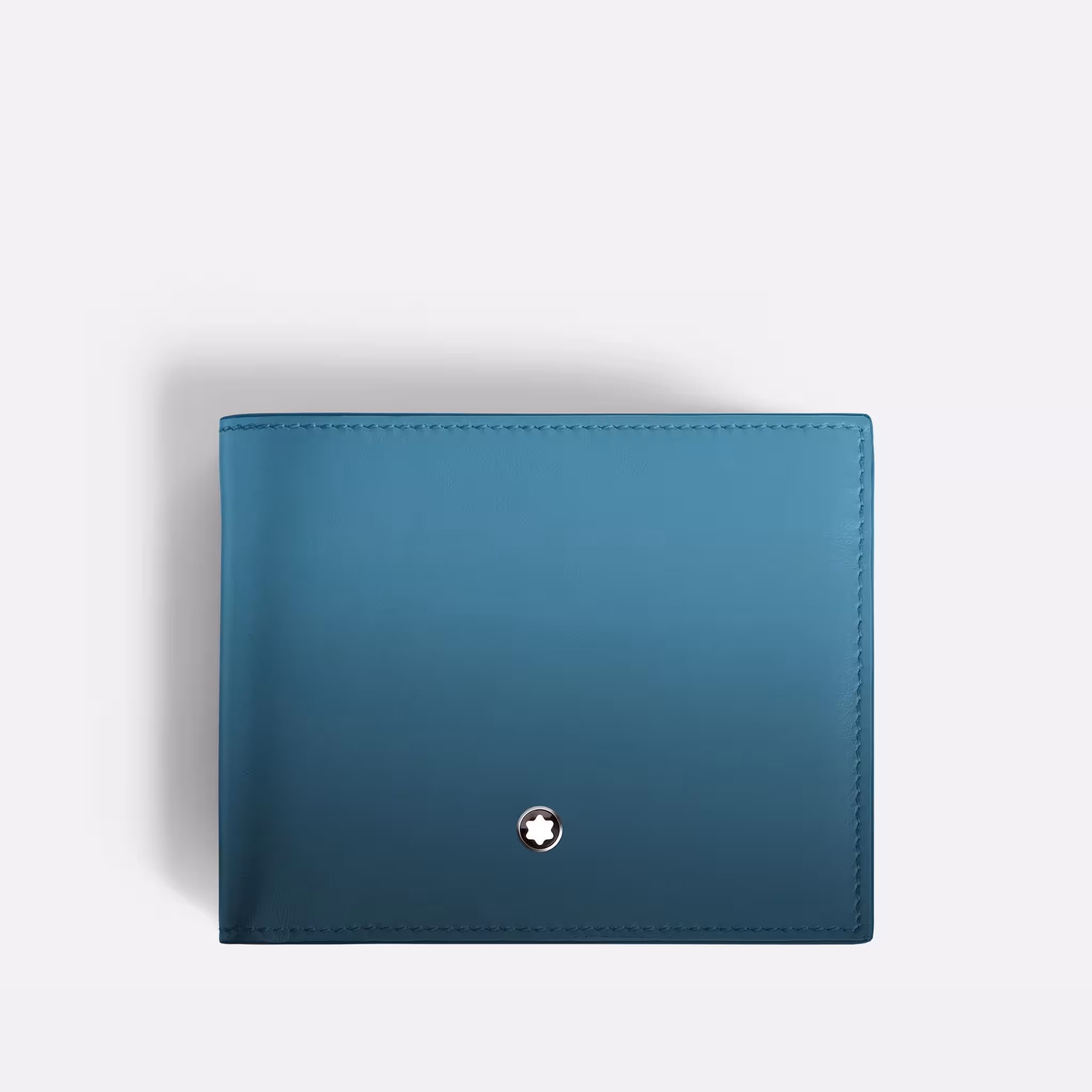 Portafoglio Meisterstück Montblanc 6 Scomparti Blu Fumé Sfumato Eleganza Unica
