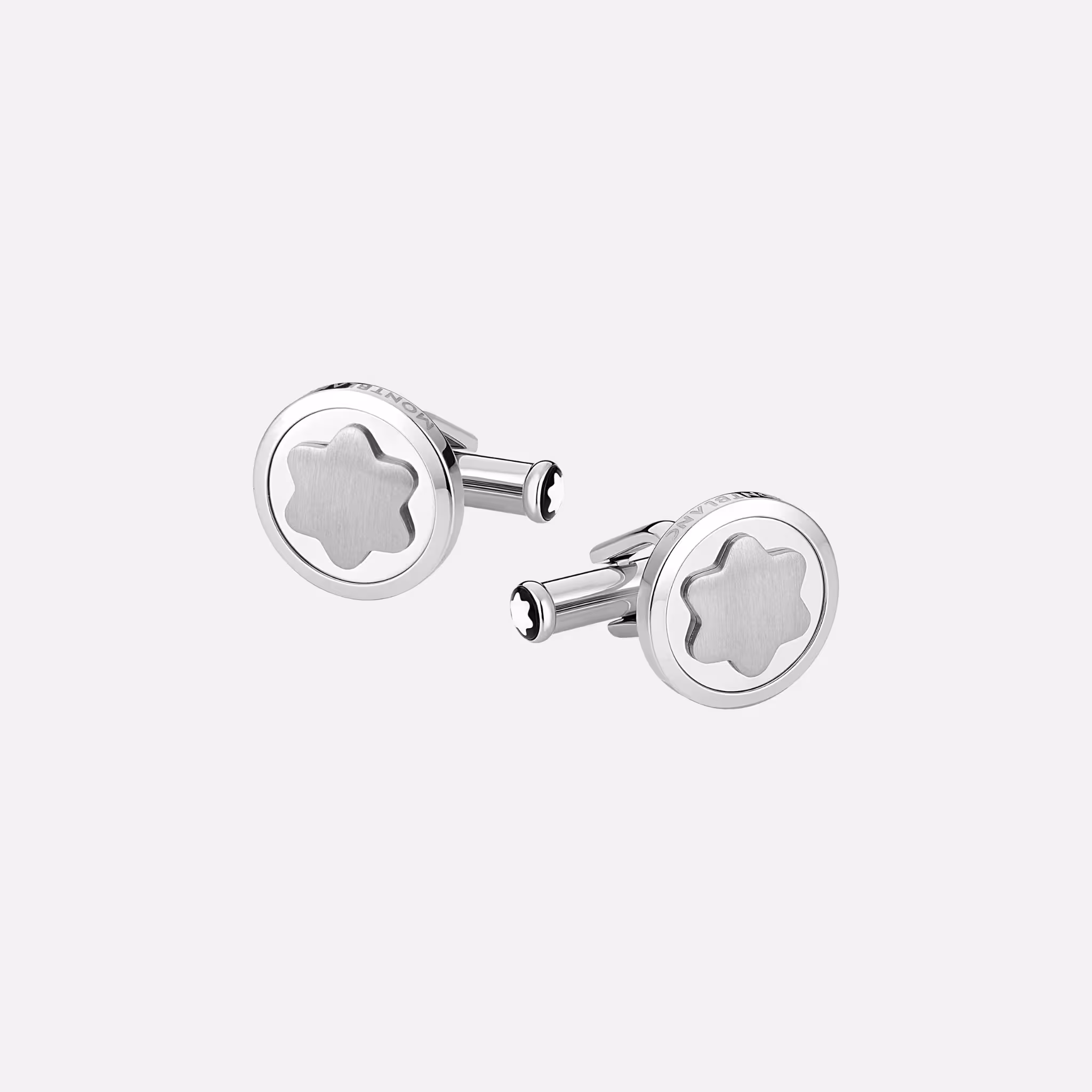 Gemelli Montblanc Star Acciaio Lucido Eleganza Iconica