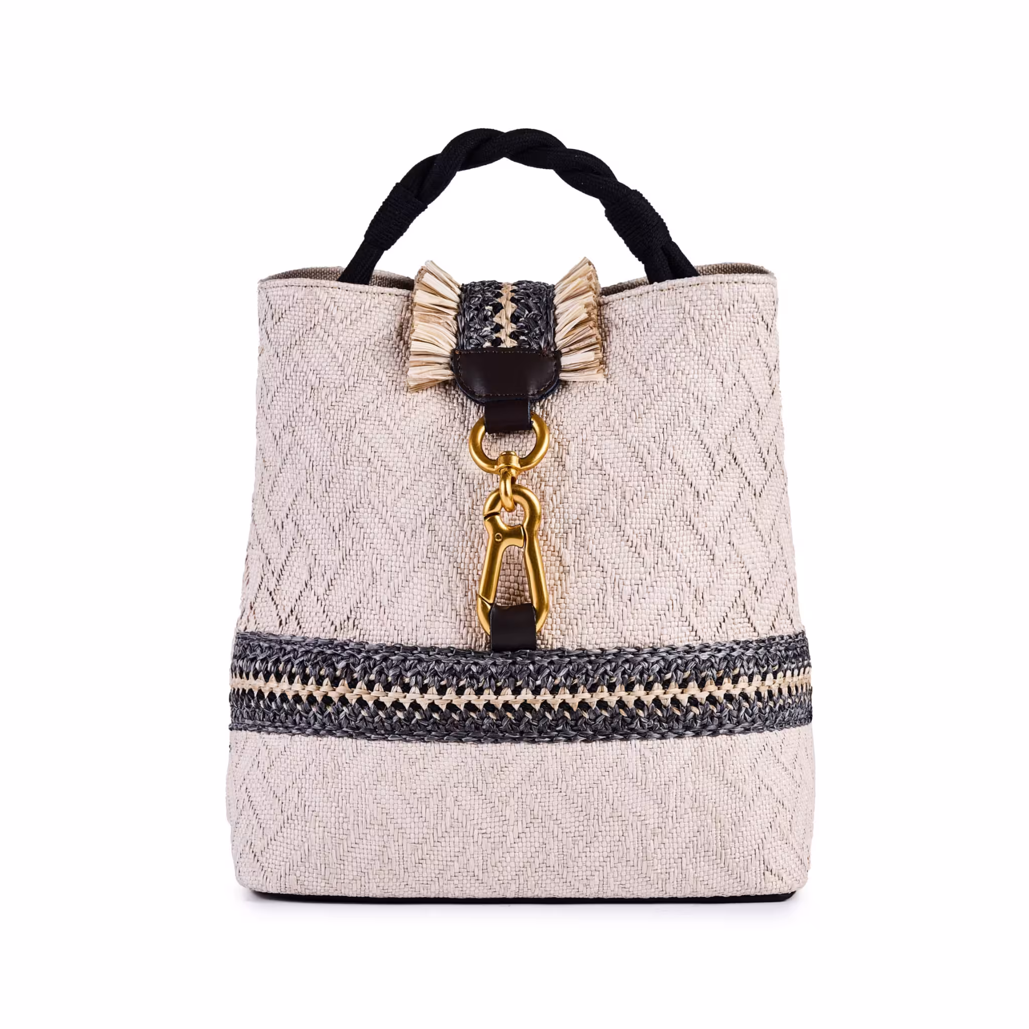 VIAMAILBAG Indie Yuta - Eleganza Artigianale in Rafia Jacquard