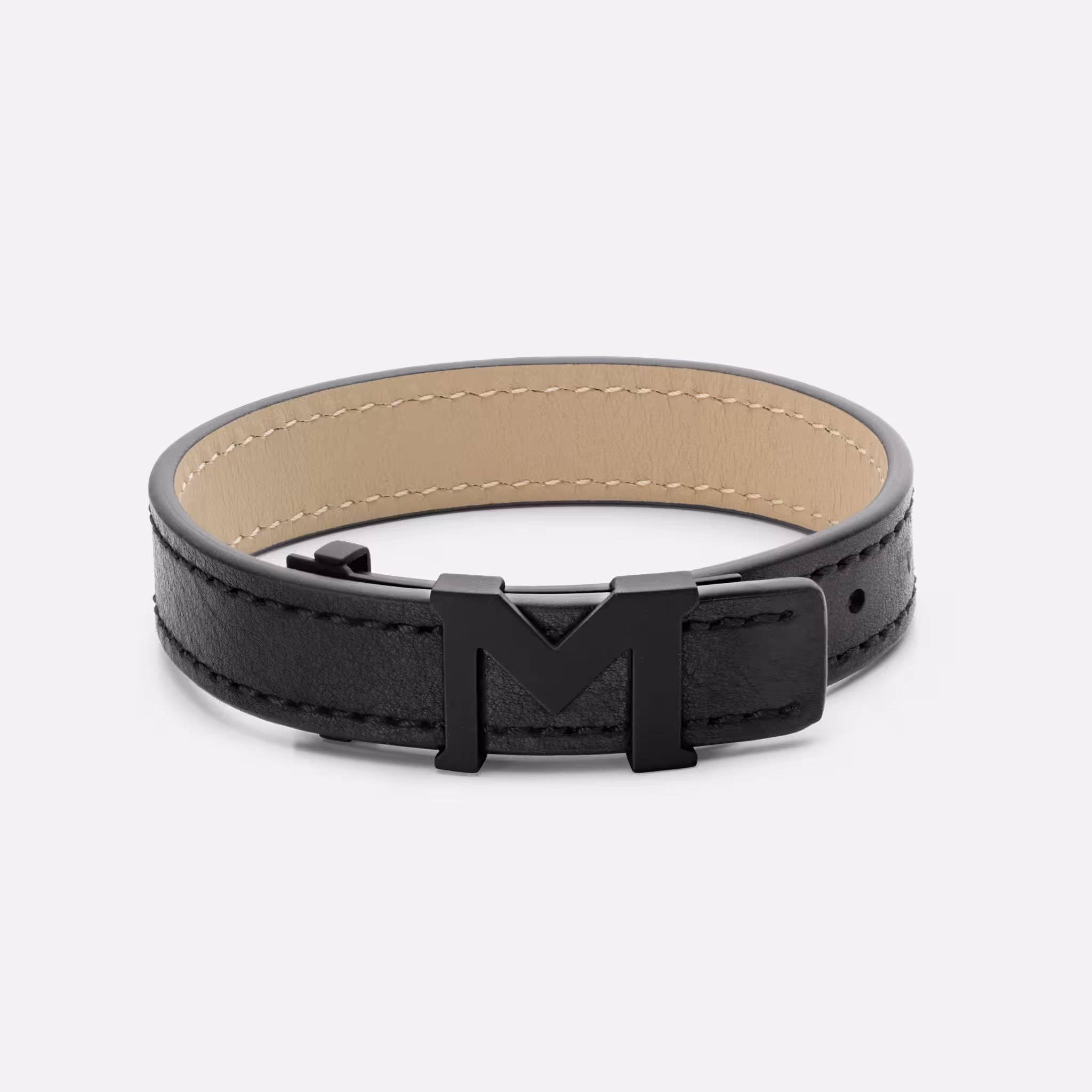 Montblanc Bracciale Logo M Nero - Eleganza e Raffinatezza senza Tempo