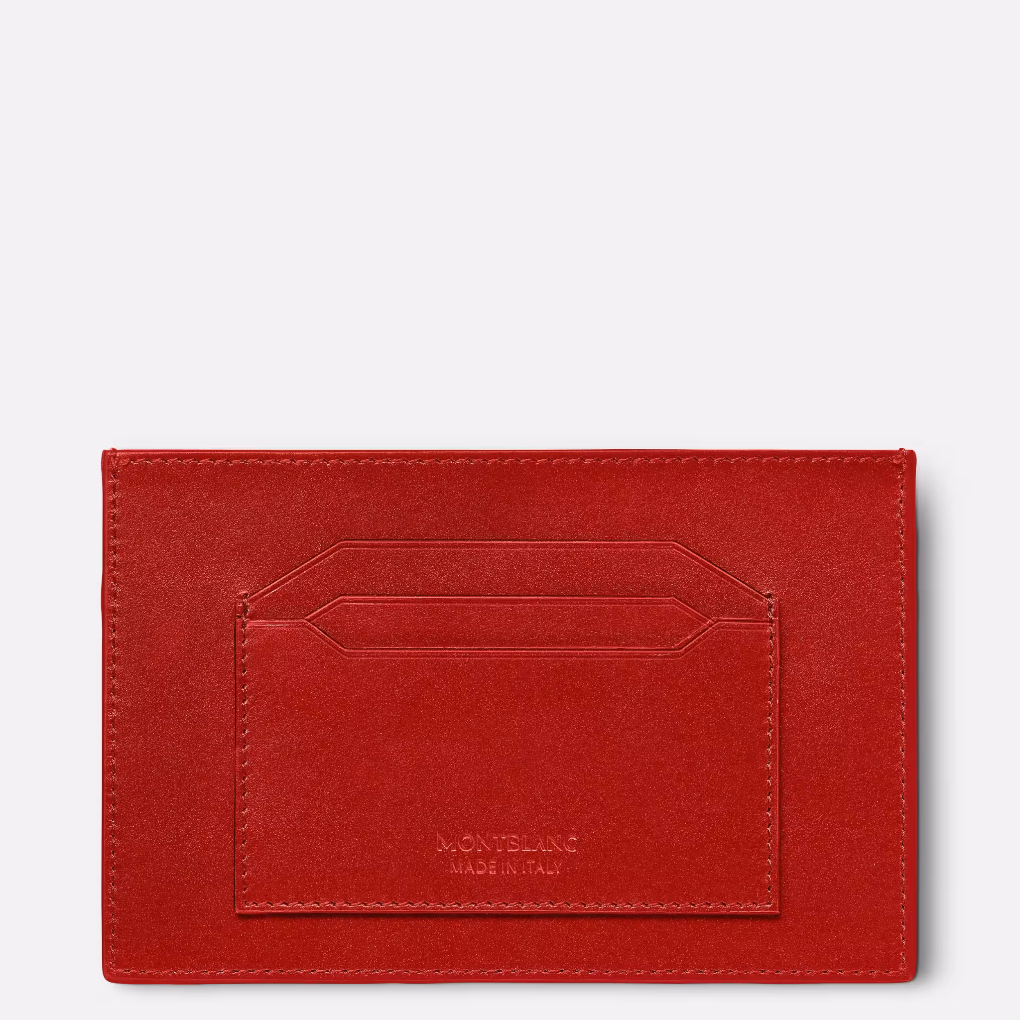 Montblanc Meisterstück Card Holder 6cc Red - Eleganza Compatta per Ogni Giorno