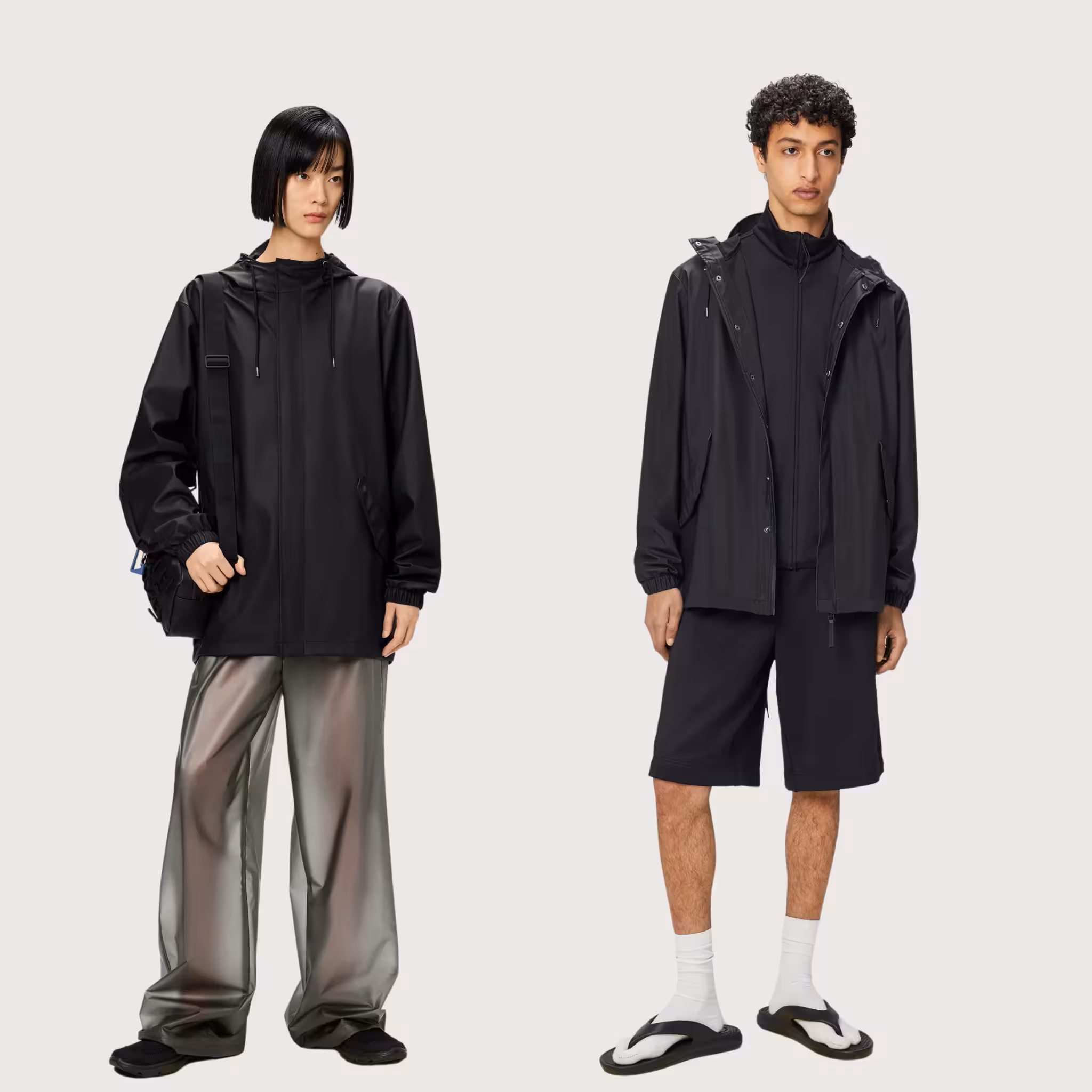 Fishtail Parka Black Rains