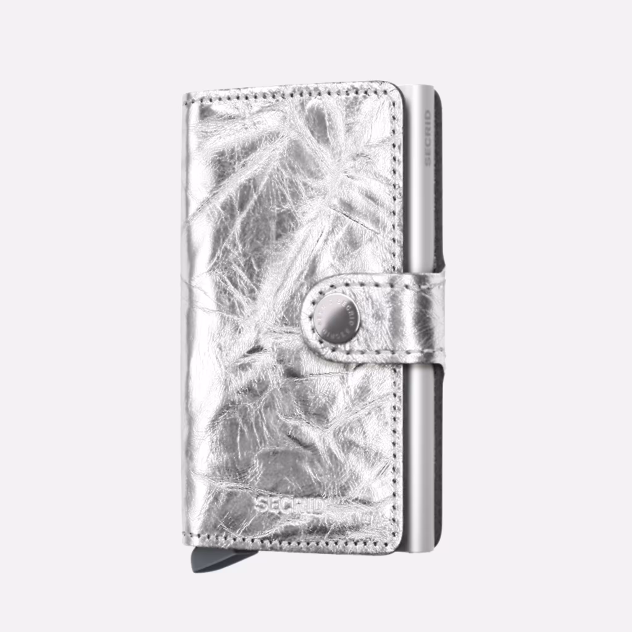 Miniwallet Crunch Secrid Portafoglio Compatto RFID in Pelle Stropicciata