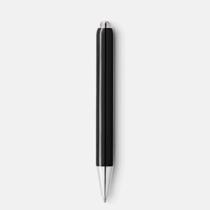 Penna a sfera Montblanc Heritage Rouge et Noir Baby nera con dettagli platino