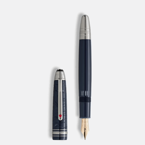 Stilografica Montblanc LeGrand Calligraphy in resina nera con pennino ricurvo in oro 18K