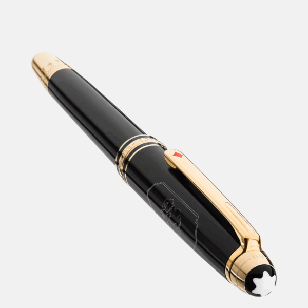 Penna Montblanc Classique 80 Days Roller con incisione e clip rossa