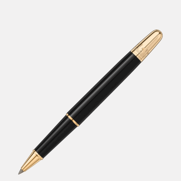 Penna Montblanc Classique 80 Days Roller con corpo nero e finiture dorate