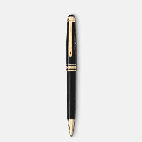 Penna Montblanc Classique 80 Days Sfera vista angolata con finiture dorate