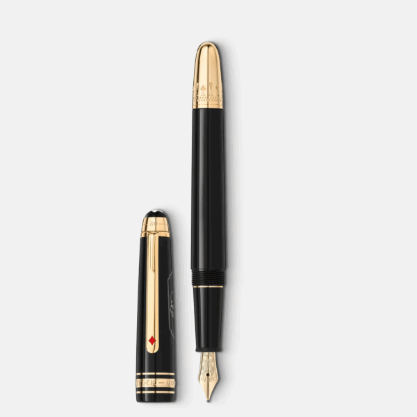 Stilografica Montblanc Classique 80 Days M con cappuccio rimosso e pennino dorato