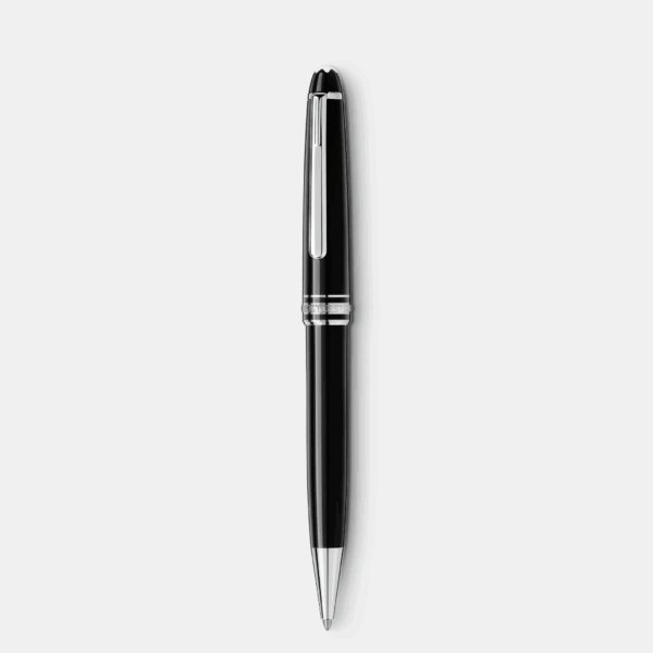 Penna Montblanc Meisterstück Platinum-Coated Classique in resina nera con finiture platino