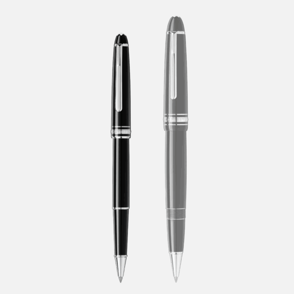 Roller Montblanc Classique affiancato a sagoma monocromatica per confronto